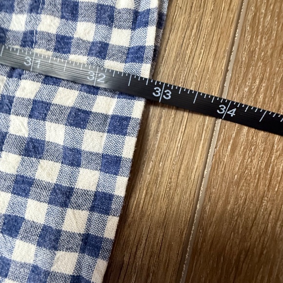 Anthropologie The Podolls Gingham Short Sleeve Shirt Dress, Tie Front, Size XS - Picture 11 of 13